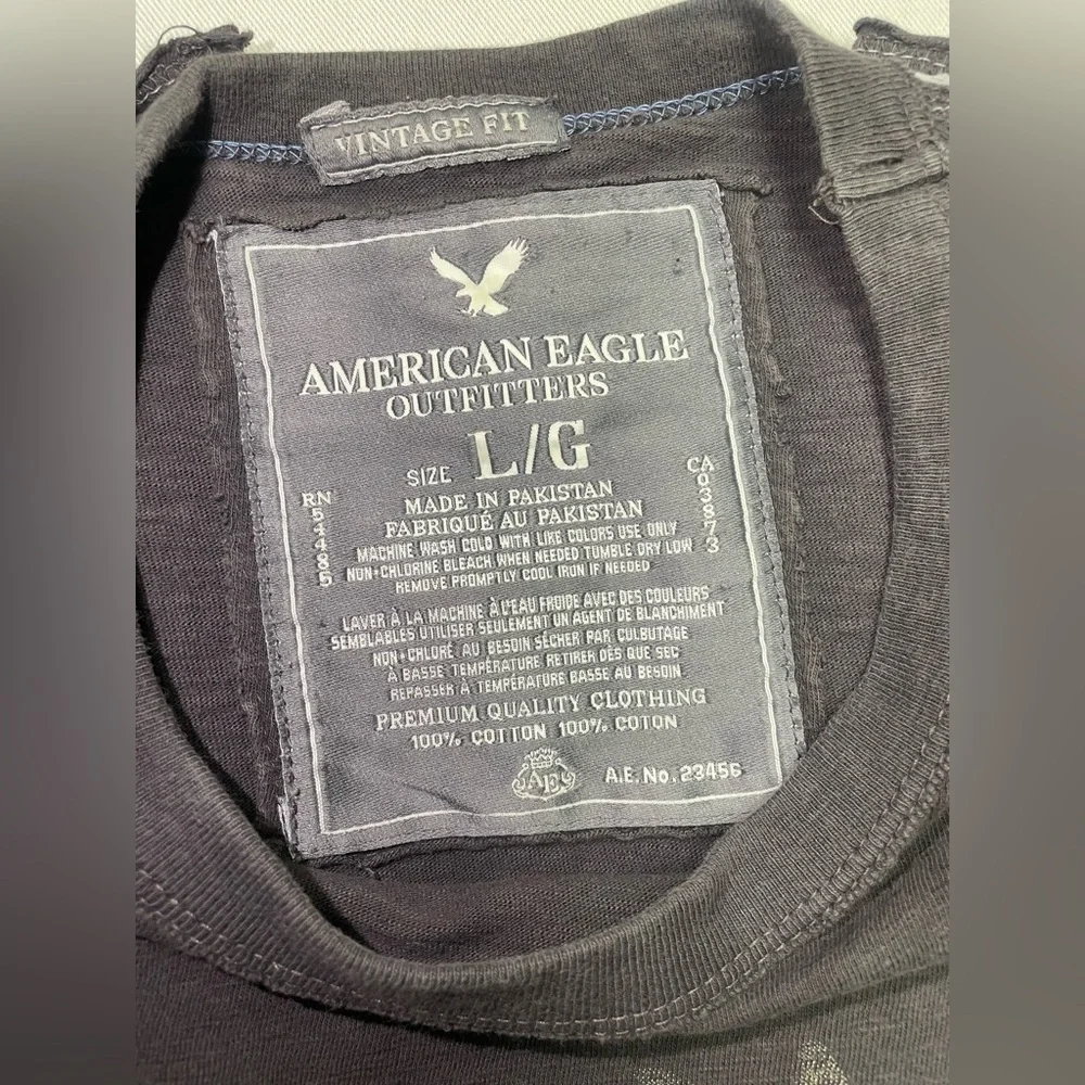 Vintage Y2K‎ Affliction Inspired American Eagle Brown Large T-Shirt Vintage Fit